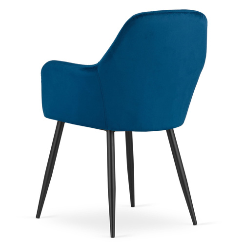 Krzesło DAKAR - niebieski aksamit x 1