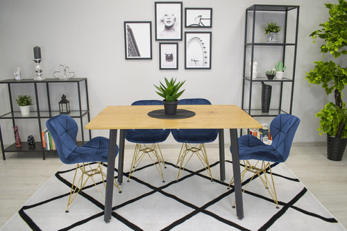 Krzesło NEST - aksamit grant / nogi złote x 1