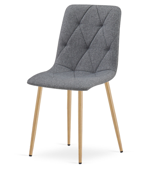 Krzesło LIBRA - ciemny szary materiał / nogi kolor drewna x 1