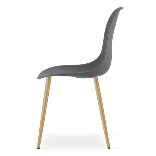 Krzesło WAT ciemnoszare / nogi naturalne x 1