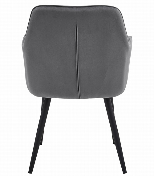 Krzesło JORK - ciemny szary aksamit / nogi czarne x 1