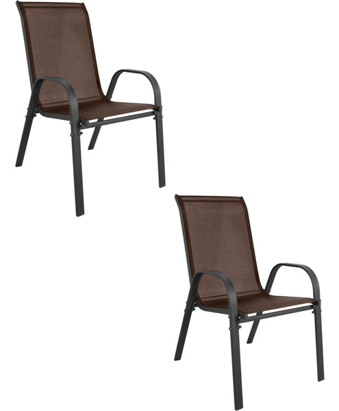 Krzesło SOFIA - brązowe x 2