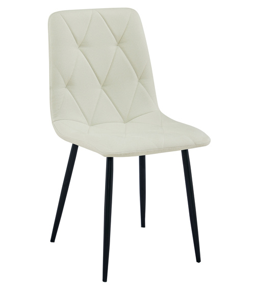 Krzesło LIBRA - beż materiał / nogi czarne x 3