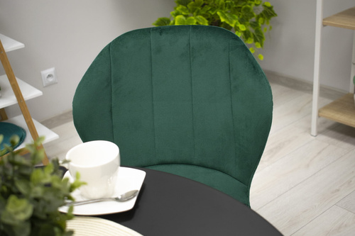 Krzesło TERNI - zielony aksamit x 2