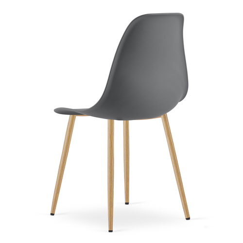 Krzesło WAT ciemnoszare / nogi naturalne x 2