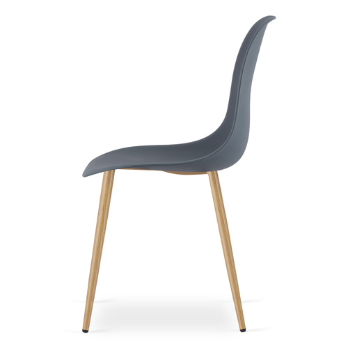 Krzesło WAT dark slate / nogi naturalne x 3