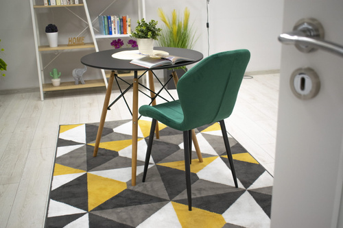 Krzesło TERNI - zielony aksamit x 3