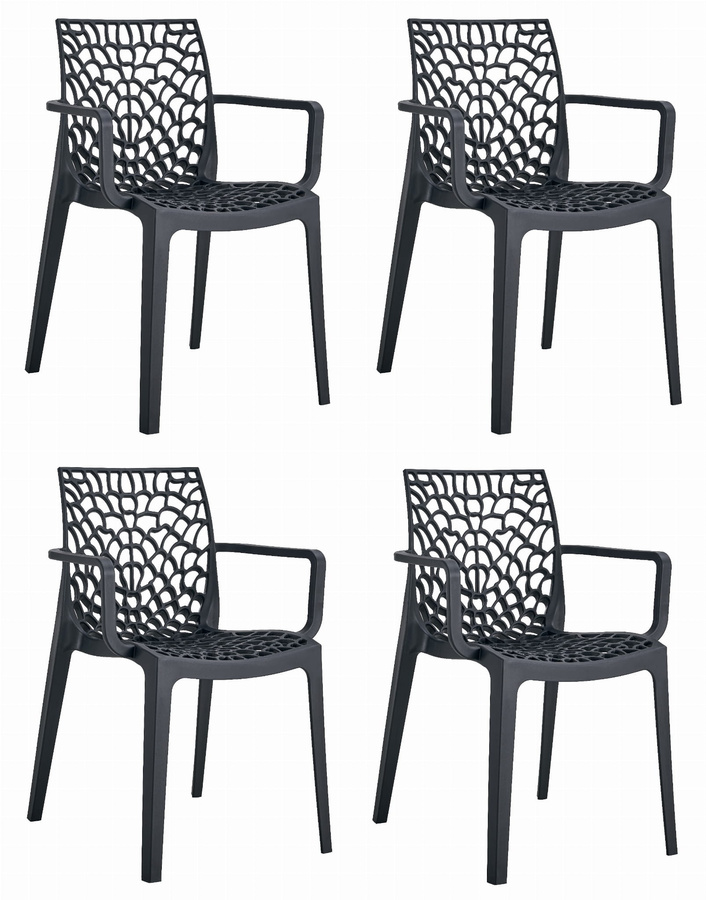 Krzesło OKIN - czarne x 4