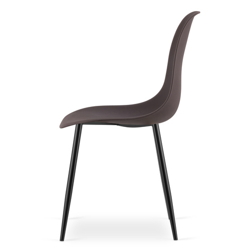 Krzesło WAT kawa / nogi czarne x 2