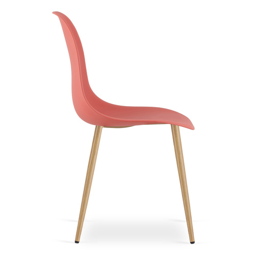 Krzesło WAT cynober / nogi naturalne x 4