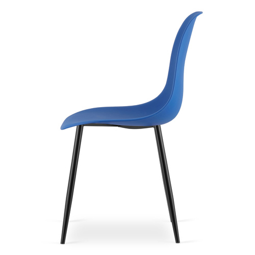Krzesło WAT niebieskie / nogi czarne x 2