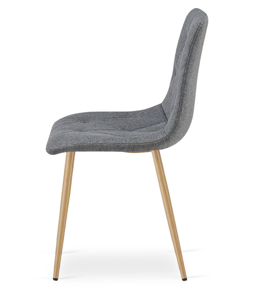 Krzesło LIBRA - ciemny szary materiał / nogi kolor drewna x 1