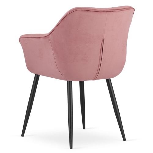 Krzesło MADERA - róż aksamit x 2