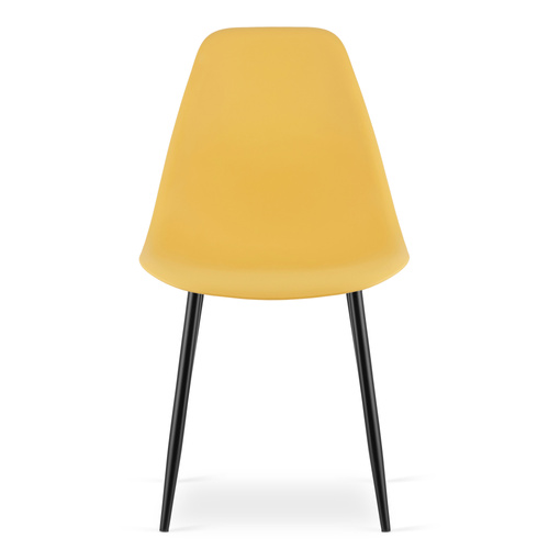 Krzesło WAT musztarda / nogi czarne x 3