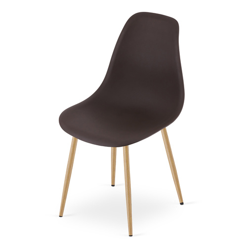 Krzesło WAT kawa / nogi naturalne x 4