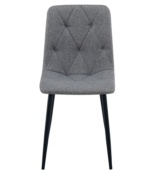 Krzesło LIBRA - ciemny szary materiał / nogi czarne x 3