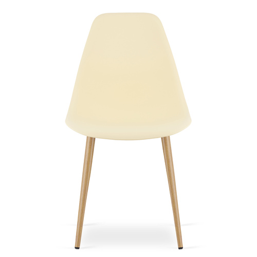 Krzesło WAT kremowe / nogi naturalne x 1