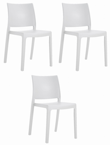 Krzesło KLEM - białe x 3