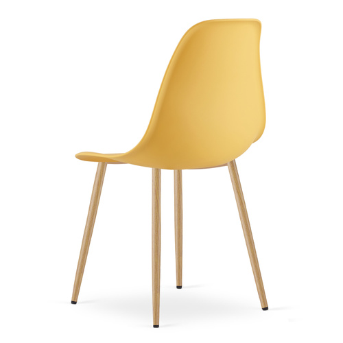 Krzesło WAT musztarda / nogi naturalne x 3