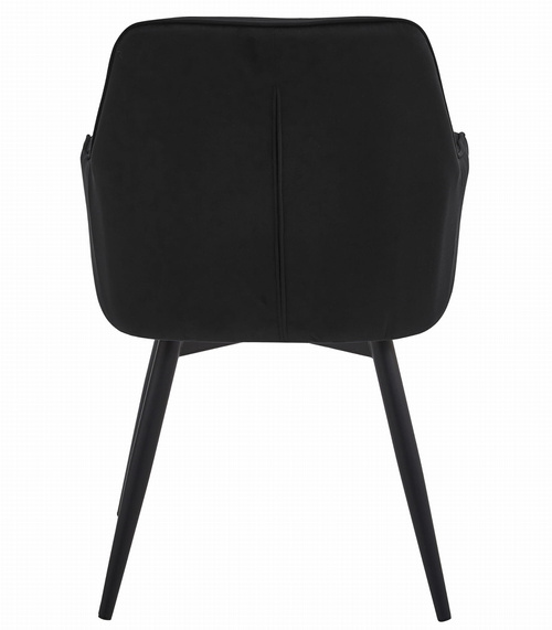 Krzesło JORK360 - czarny aksamit / nogi czarne x 2