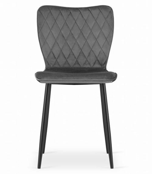 Krzesło FOX - ciemny szary aksamit x 2