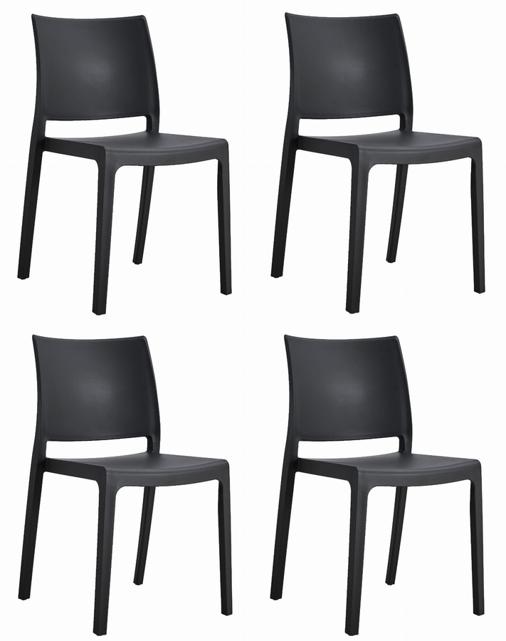 Krzesło KLEM - czarne x 4