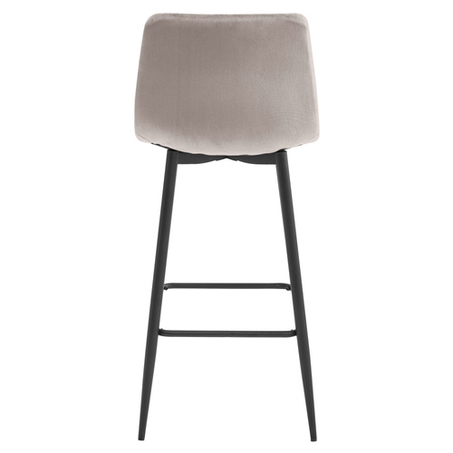 Hoker ARCETO - aksamit ciemny beż / nogi czarne x 1