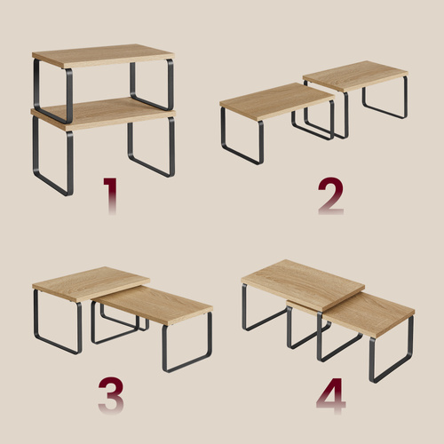 Półki kuchenne x2 - sonoma - KCS020B11