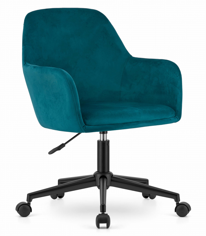 Fotel obrotowy NARNI - morska zieleń aksamit
