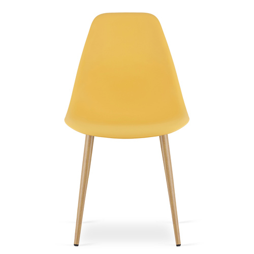Krzesło WAT musztarda / nogi naturalne x 3