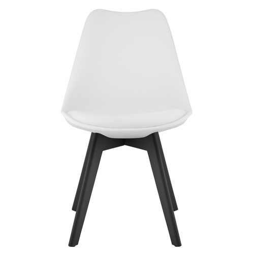 Krzesło MARK - białe / nogi czarne x 1