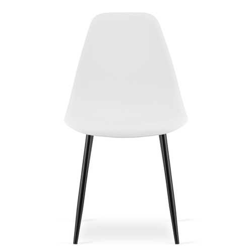 Krzesło WAT białe / nogi czarne x 3