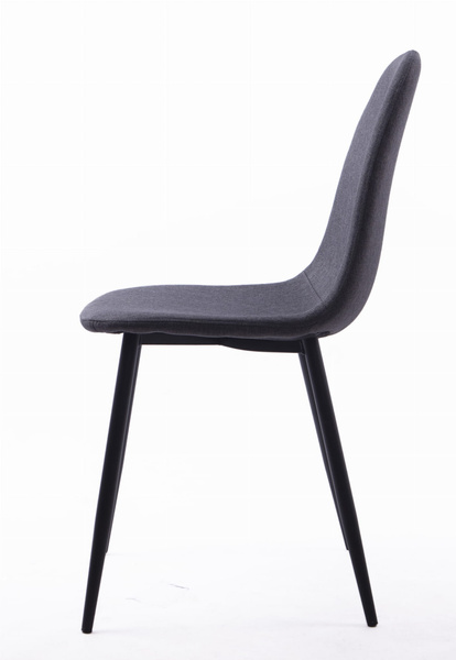 Krzesło DART - ciemno-szare / nogi czarne x 2