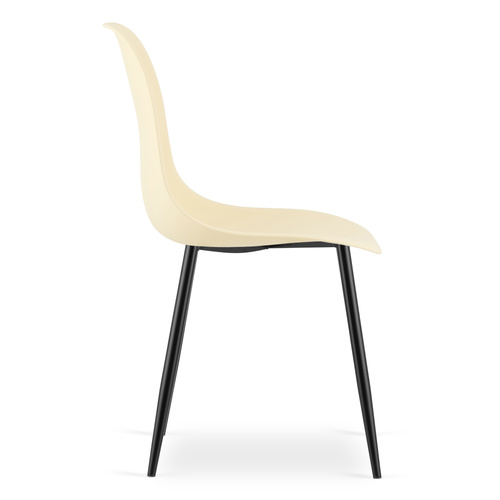 Krzesło WAT kremowe / nogi czarne x 1