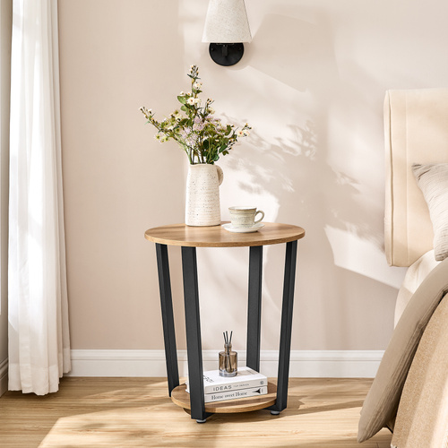 Stolik Okrągły - sonoma - LET057B11