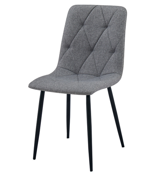 Krzesło LIBRA - ciemny szary materiał / nogi czarne x 3