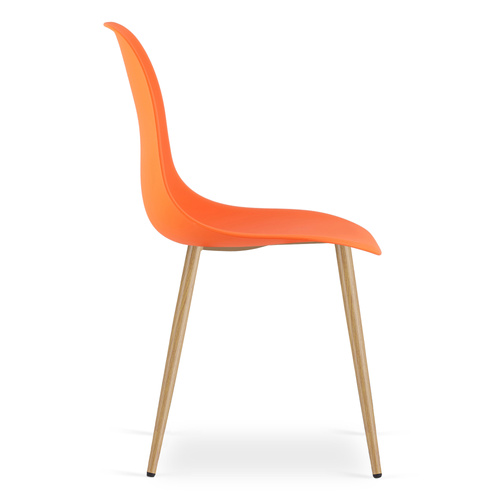 Krzesło WAT pomarańcz / nogi naturalne x 1