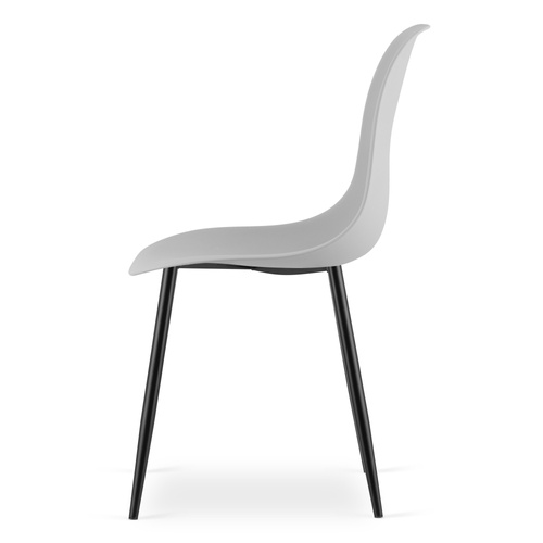 Krzesło WAT szare / nogi czarne x 2