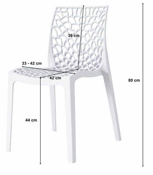 Krzesło BAFO - czarne x 4