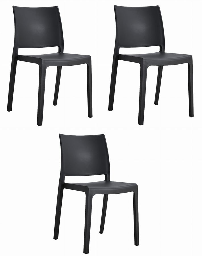 Krzesło KLEM - czarne x 3