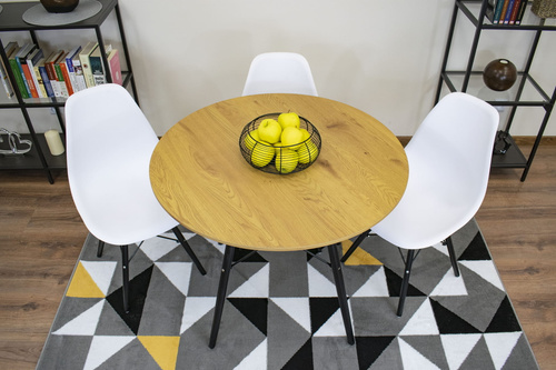 Stół TODI Okrągły 90cm - dąb