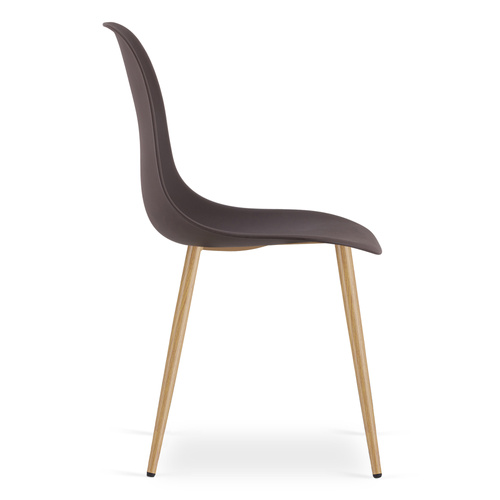 Krzesło WAT kawa / nogi naturalne x 2