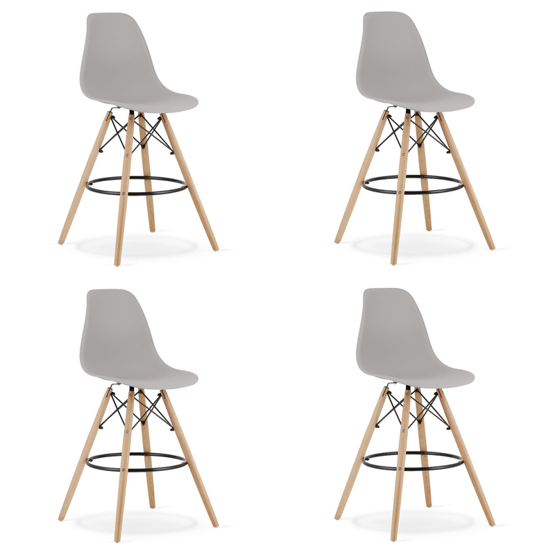 Hoker LAMAL szary / nogi naturalne x 4