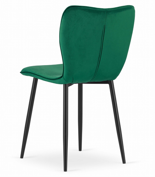 Krzesło FOX - ciemna zieleń aksamit x 1