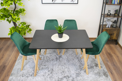 Stół MONTI 120cm x 80cm - czarny