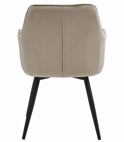 Krzesło JORK360 - ciemny beż aksamit / nogi czarne x 1