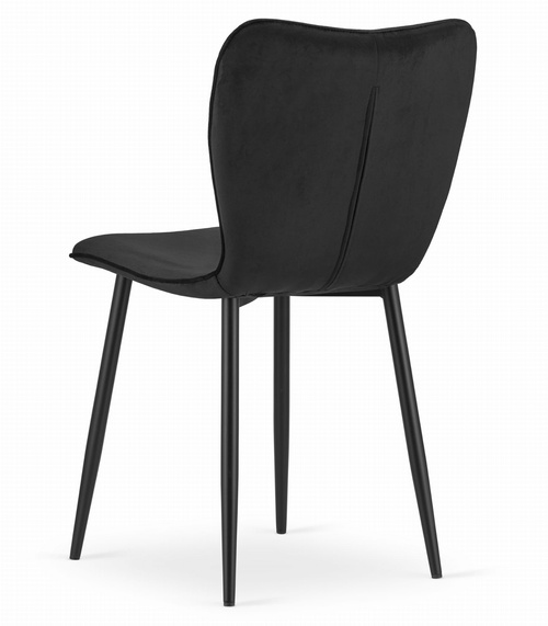 Krzesło FOX - czarny aksamit x 3