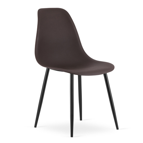 Krzesło WAT kawa / nogi czarne x 1