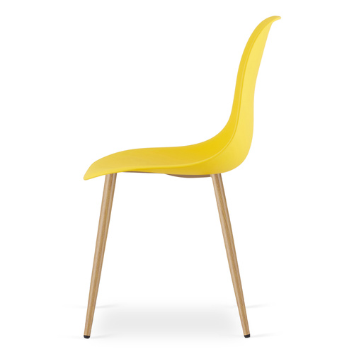 Krzesło WAT żółte / nogi naturalne x 1