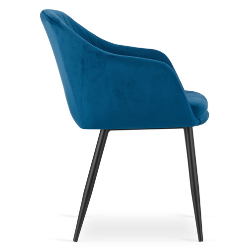 Krzesło DAXO - niebieski aksamit x 1